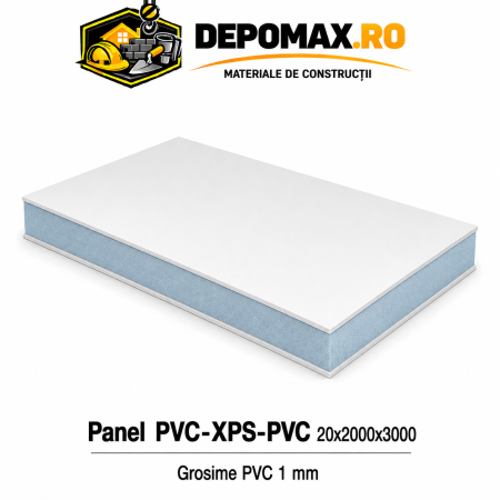 Panel PVC-XPS-PVC 20 x 2000 x 3000 mm, PVC 1 mm